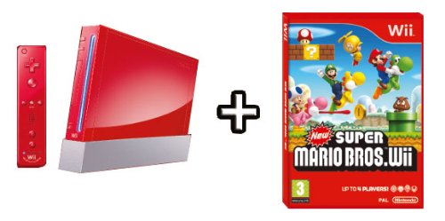 Nintendo Wii Jubiläums Pak - Konsole inkl. Wii Sports, New Super Mario Bros. Wii, Donkey Kong + Remote Plus Controller